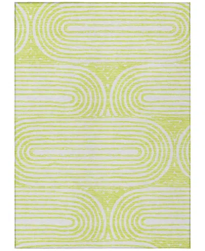 Addison Chantille Machine Washable Acn540 5'x7'6 Area Rug In Green