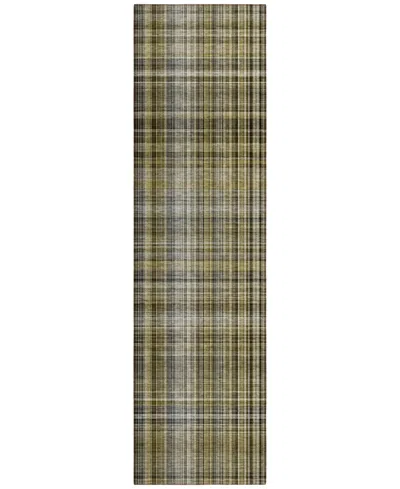 Addison Chantille Machine Washable Acn541 2'3x7'6 Runner Area Rug In Taupe