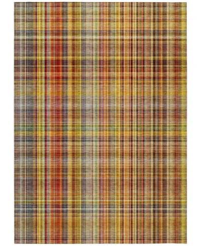 Addison Chantille Machine Washable Acn541 9'x12' Area Rug In Paprika