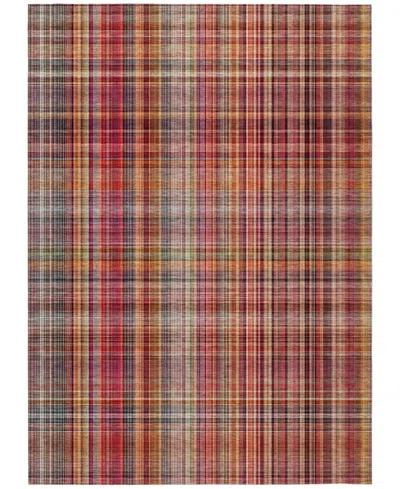 Addison Chantille Machine Washable Acn541 9'x12' Area Rug In Red