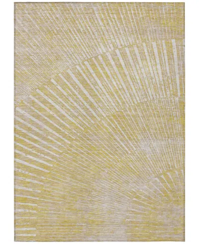 Addison Chantille Machine Washable Acn542 10'x14' Area Rug In Yellow