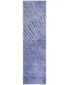 Addison Chantille Machine Washable Acn542 2'3x7'6 Runner Area Rug In Navy