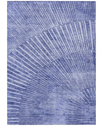 Addison Chantille Machine Washable Acn542 3'x5' Area Rug In Navy