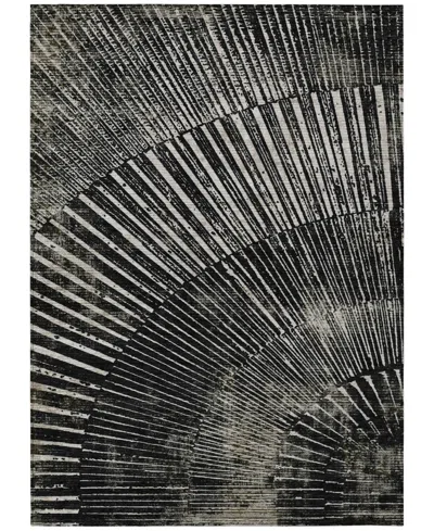 Addison Chantille Machine Washable Acn542 8'x10' Area Rug In Black