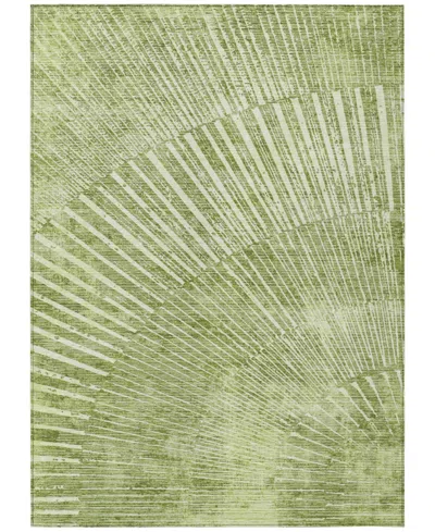 Addison Chantille Machine Washable Acn542 9'x12' Area Rug In Sage