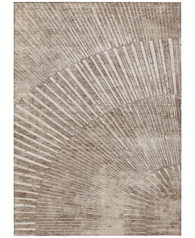 Addison Chantille Machine Washable Acn542 9'x12' Area Rug In Taupe