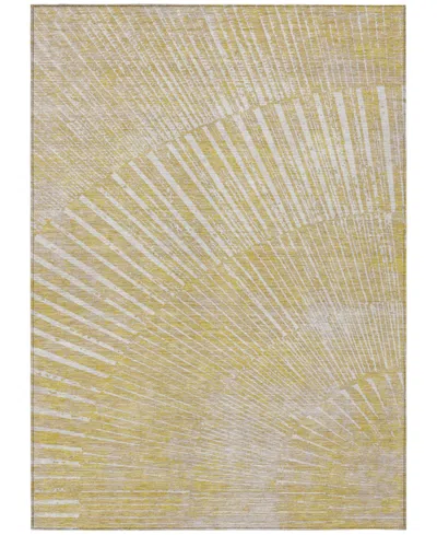 Addison Chantille Machine Washable Acn542 9'x12' Area Rug In Wheat