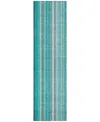 Addison Chantille Machine Washable Acn543 2'3x7'6 Runner Area Rug In Ocean