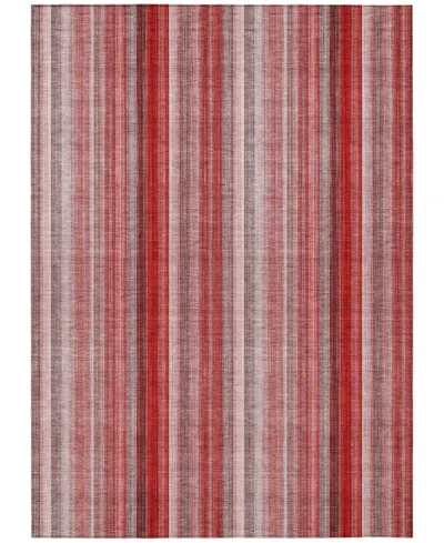 Addison Chantille Machine Washable Acn543 2'6x3'10 Area Rug In Red