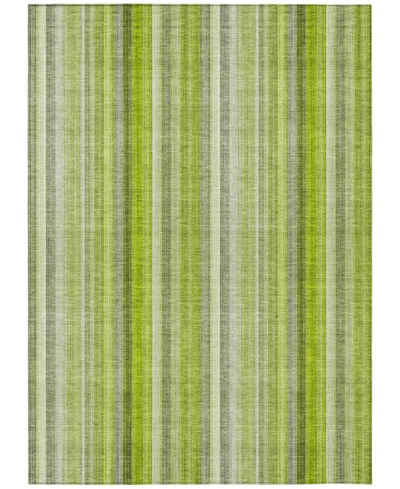Addison Chantille Machine Washable Acn543 5'x7'6 Area Rug In Green