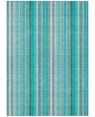 Addison Chantille Machine Washable Acn543 8'x10' Area Rug In Ocean
