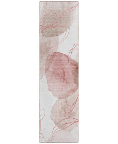 Addison Chantille Machine Washable Acn544 2'3x7'6 Runner Area Rug In Cherry