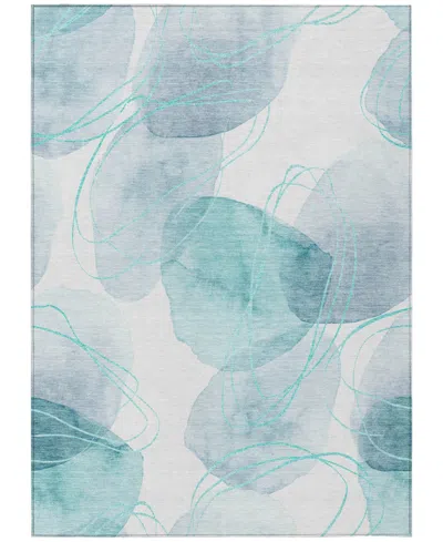 Addison Chantille Machine Washable Acn544 2'6x3'10 Area Rug In Ocean