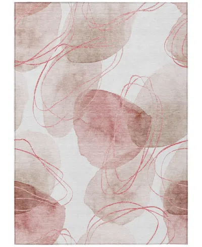 Addison Chantille Machine Washable Acn544 8'x10' Area Rug In Cherry