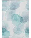 Addison Chantille Machine Washable Acn544 8'x10' Area Rug In Ocean