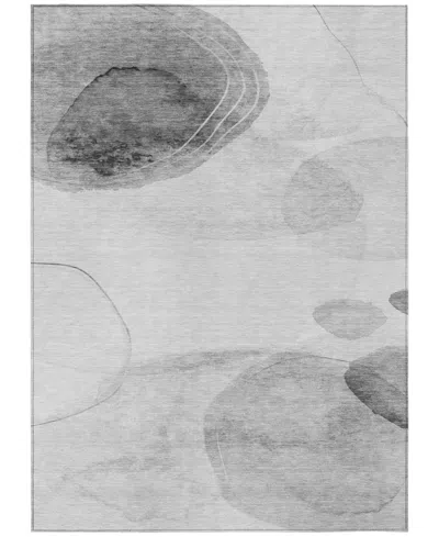 Addison Chantille Machine Washable Acn545 8'x10' Area Rug In Gray