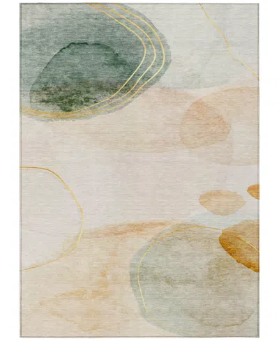 Addison Chantille Machine Washable Acn545 9'x12' Area Rug In Beige