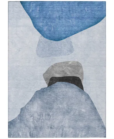 Addison Chantille Machine Washable Acn547 9'x12' Area Rug In Blue