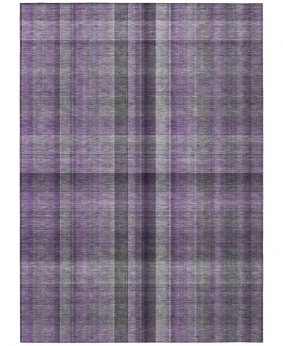 Addison Chantille Machine Washable Acn548 2'6x3'10 Area Rug In Purple