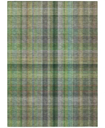 Addison Chantille Machine Washable Acn548 5'x7'6 Area Rug In Green