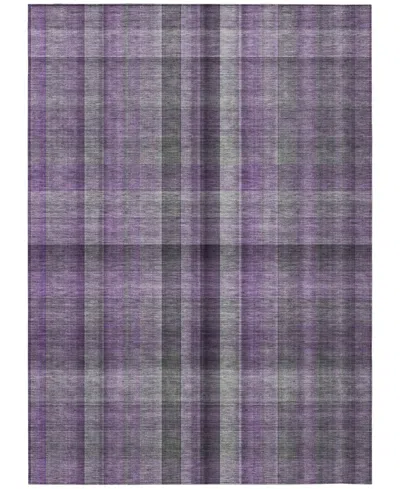 Addison Chantille Machine Washable Acn548 5'x7'6 Area Rug In Purple