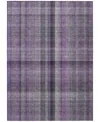 Addison Chantille Machine Washable Acn548 9'x12' Area Rug In Purple