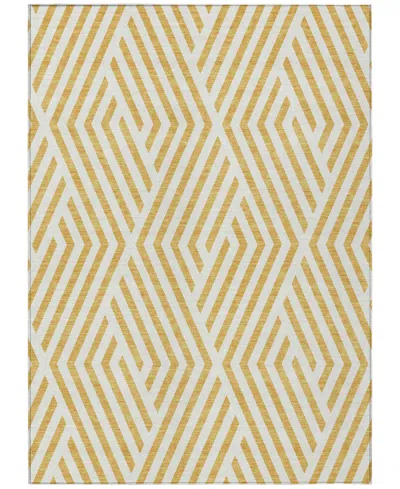 Addison Chantille Machine Washable Acn550 10'x14' Area Rug In Gold