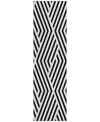 Addison Chantille Machine Washable Acn550 2'3x7'6 Runner Area Rug In Black