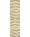 Addison Chantille Machine Washable Acn550 2'3x7'6 Runner Area Rug In Gold