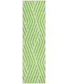 Addison Chantille Machine Washable Acn550 2'3x7'6 Runner Area Rug In Lime
