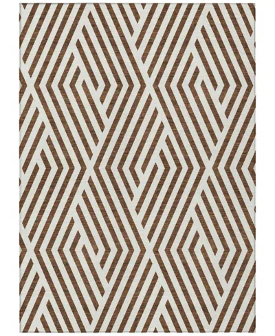 Addison Chantille Machine Washable Acn550 2'6x3'10 Area Rug In Brown