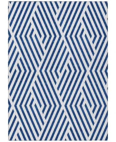 Addison Chantille Machine Washable Acn550 5'x7'6 Area Rug In Navy
