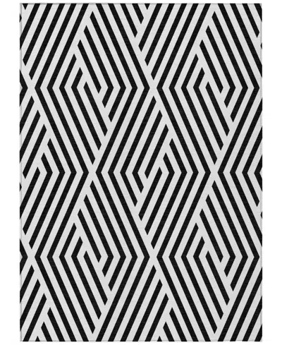 Addison Chantille Machine Washable Acn550 8'x10' Area Rug In Black