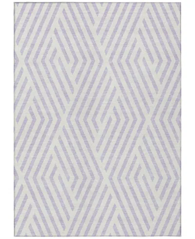 Addison Chantille Machine Washable Acn550 8'x10' Area Rug In Lavender