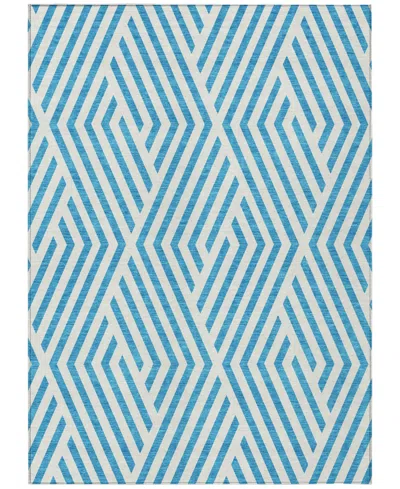 Addison Chantille Machine Washable Acn550 9'x12' Area Rug In Ocean