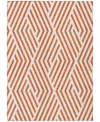 Addison Chantille Machine Washable Acn550 9'x12' Area Rug In Paprika