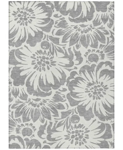 Addison Chantille Machine Washable Acn551 10'x14' Area Rug In Gray