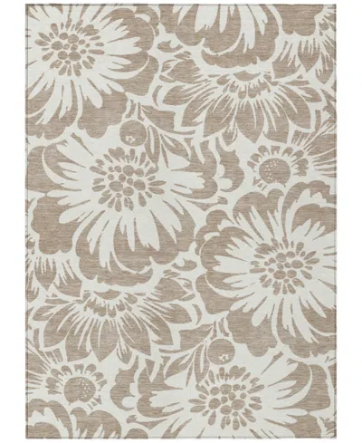 Addison Chantille Machine Washable Acn551 10'x14' Area Rug In Taupe