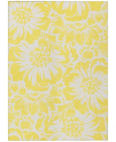 Addison Chantille Machine Washable Acn551 10'x14' Area Rug In Yellow