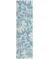 Addison Chantille Machine Washable Acn551 2'3x7'6 Runner Area Rug In Denim