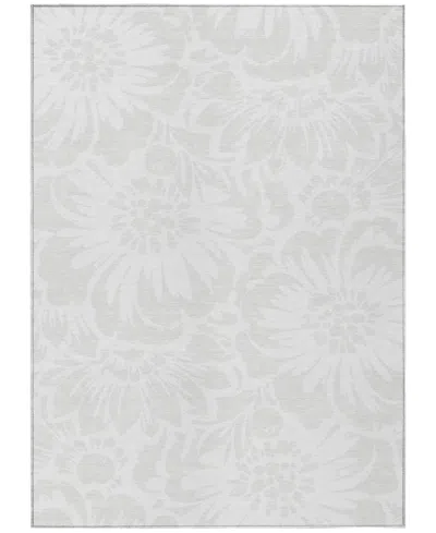 Addison Chantille Machine Washable Acn551 2'6x3'10 Area Rug In White