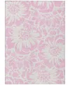 Addison Chantille Machine Washable Acn551 2'6x3'10 Area Rug In Pink