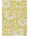 Addison Chantille Machine Washable Acn551 5'x7'6 Area Rug In Gold