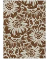 Addison Chantille Machine Washable Acn551 8'x10' Area Rug In Brown