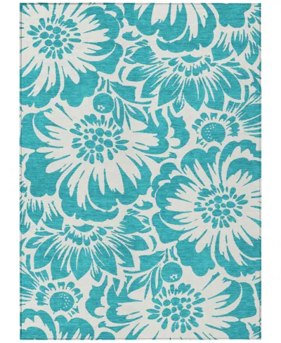 Addison Chantille Machine Washable Acn551 9'x12' Area Rug In Ocean