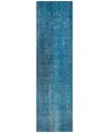 Addison Chantille Machine Washable Acn552 2'3x7'6 Runner Area Rug In Blue