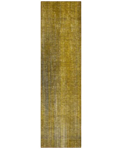 Addison Chantille Machine Washable Acn552 2'3x7'6 Runner Area Rug In Chocolate