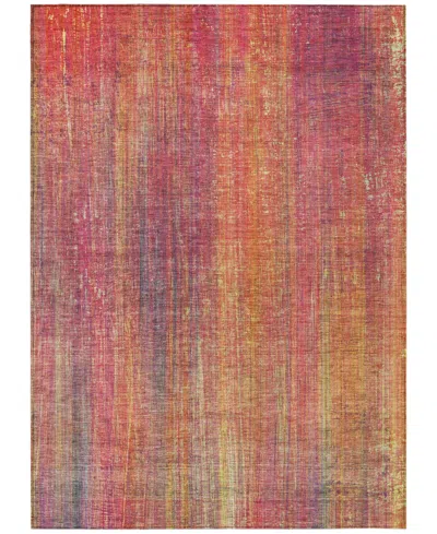 Addison Chantille Machine Washable Acn552 2'6x3'10 Area Rug In Red