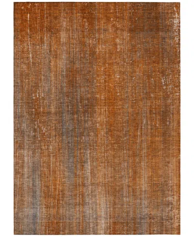 Addison Chantille Machine Washable Acn552 5'x7'6 Area Rug In Paprika