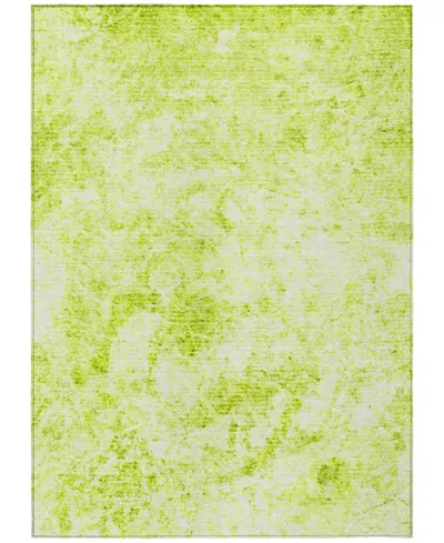 Addison Chantille Machine Washable Acn553 10'x14' Area Rug In Lime